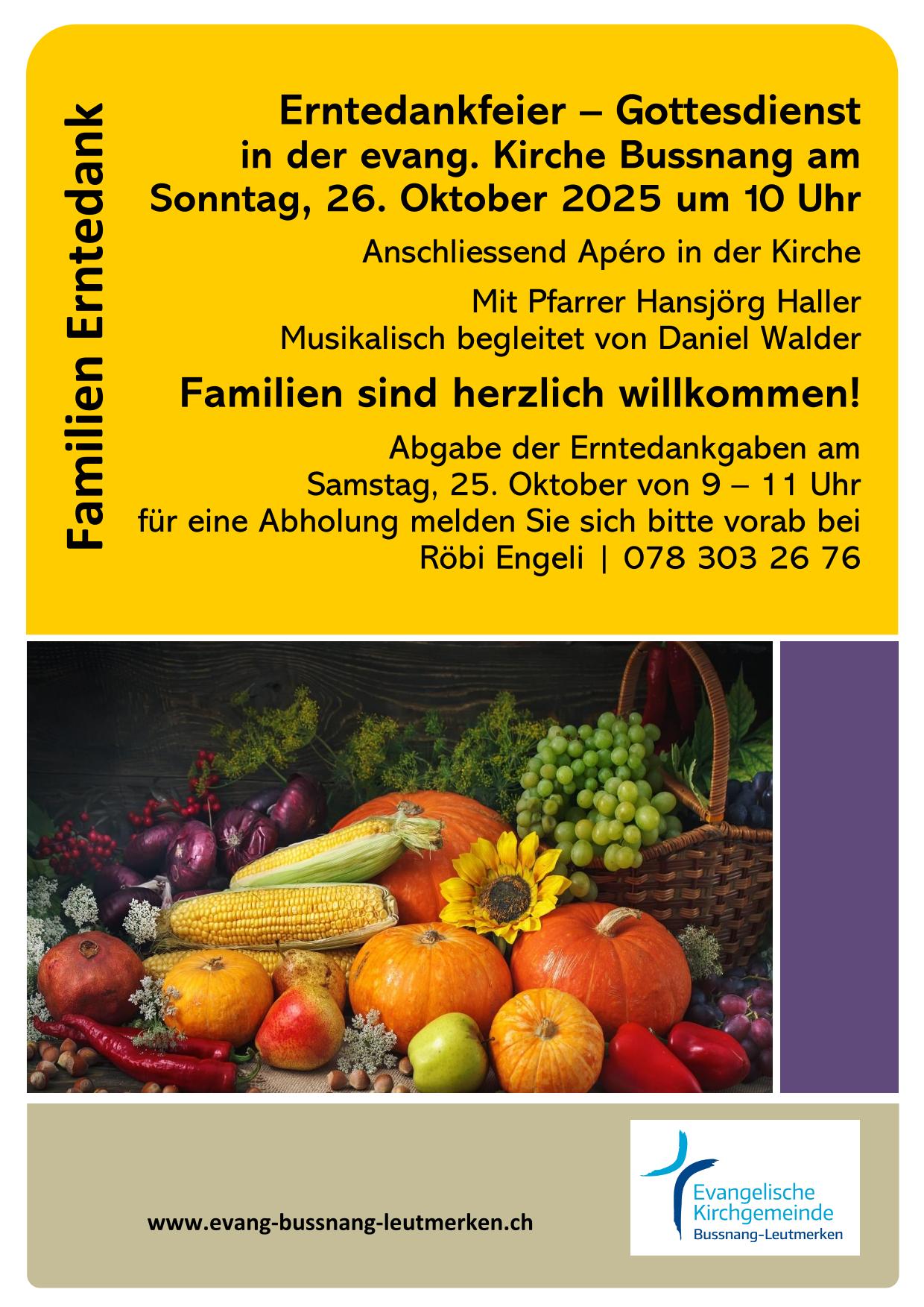 Erntedank 2025 Familien einseitig neu